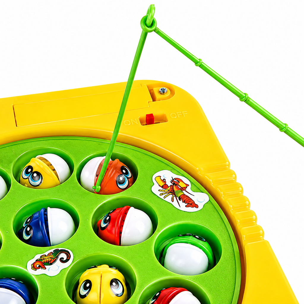 Battery-Operated Rotating Fishing Game Toy for Kids & Toddlers ( 15 Fish | AA8249)