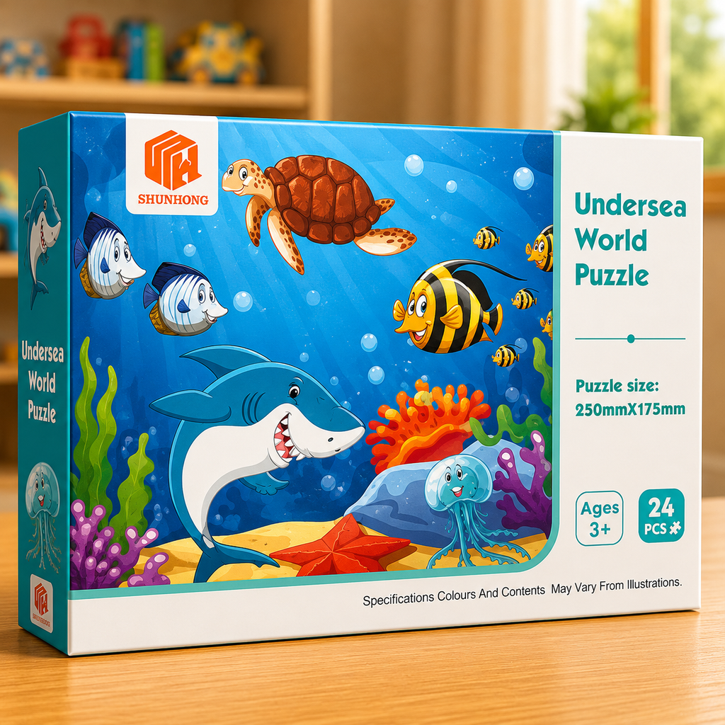 24 Pcs Fun Learning Puzzle Game for Kids (Random Design | LL50)