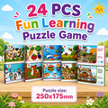 24 Pcs Fun Learning Puzzle Game for Kids (Random Design | LL50)