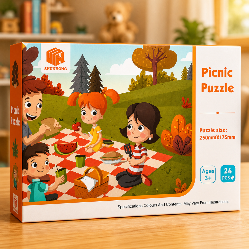 24 Pcs Fun Learning Puzzle Game for Kids (Random Design | LL50)