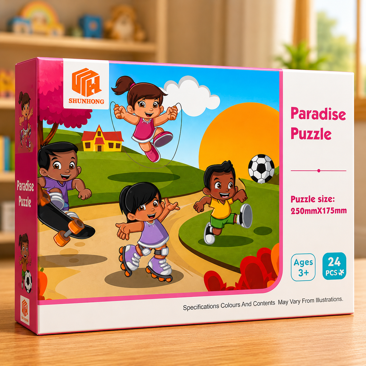 24 Pcs Fun Learning Puzzle Game for Kids (Random Design | LL50)