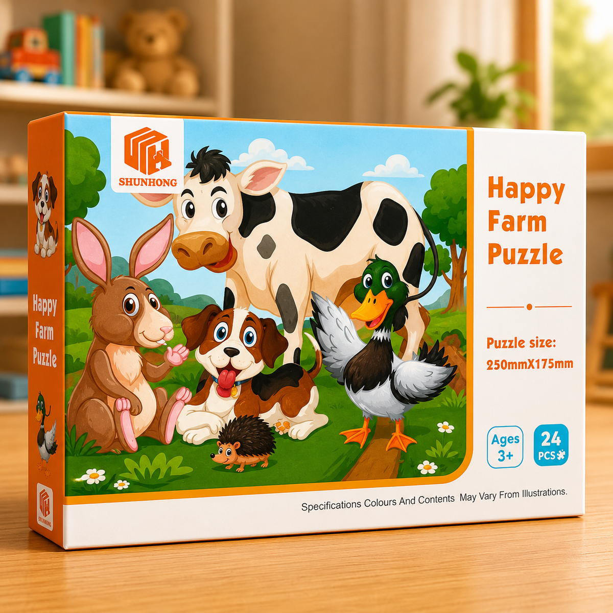 24 Pcs Fun Learning Puzzle Game for Kids (Random Design | LL50)