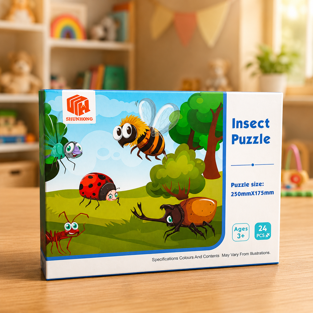24 Pcs Fun Learning Puzzle Game for Kids (Random Design | LL50)