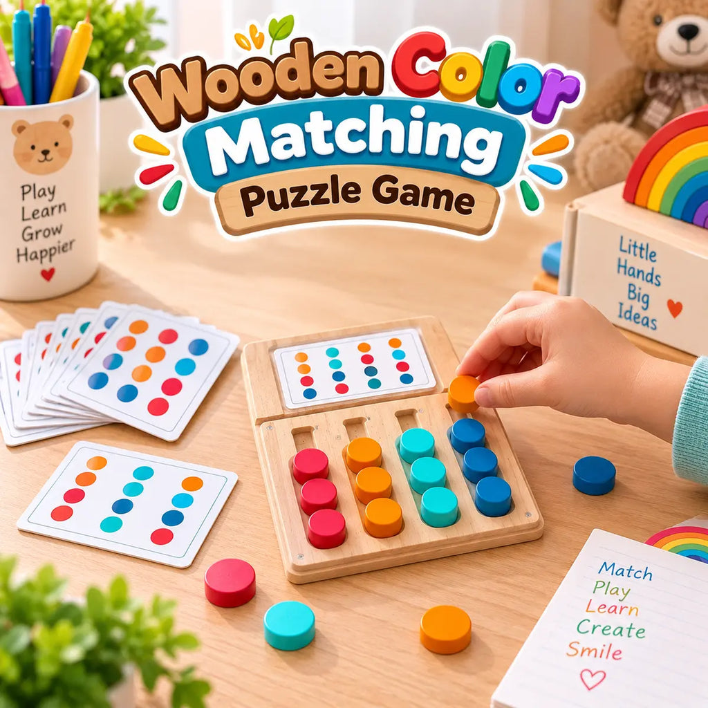 Wooden Color Matching Puzzle Board Game | 2025-5