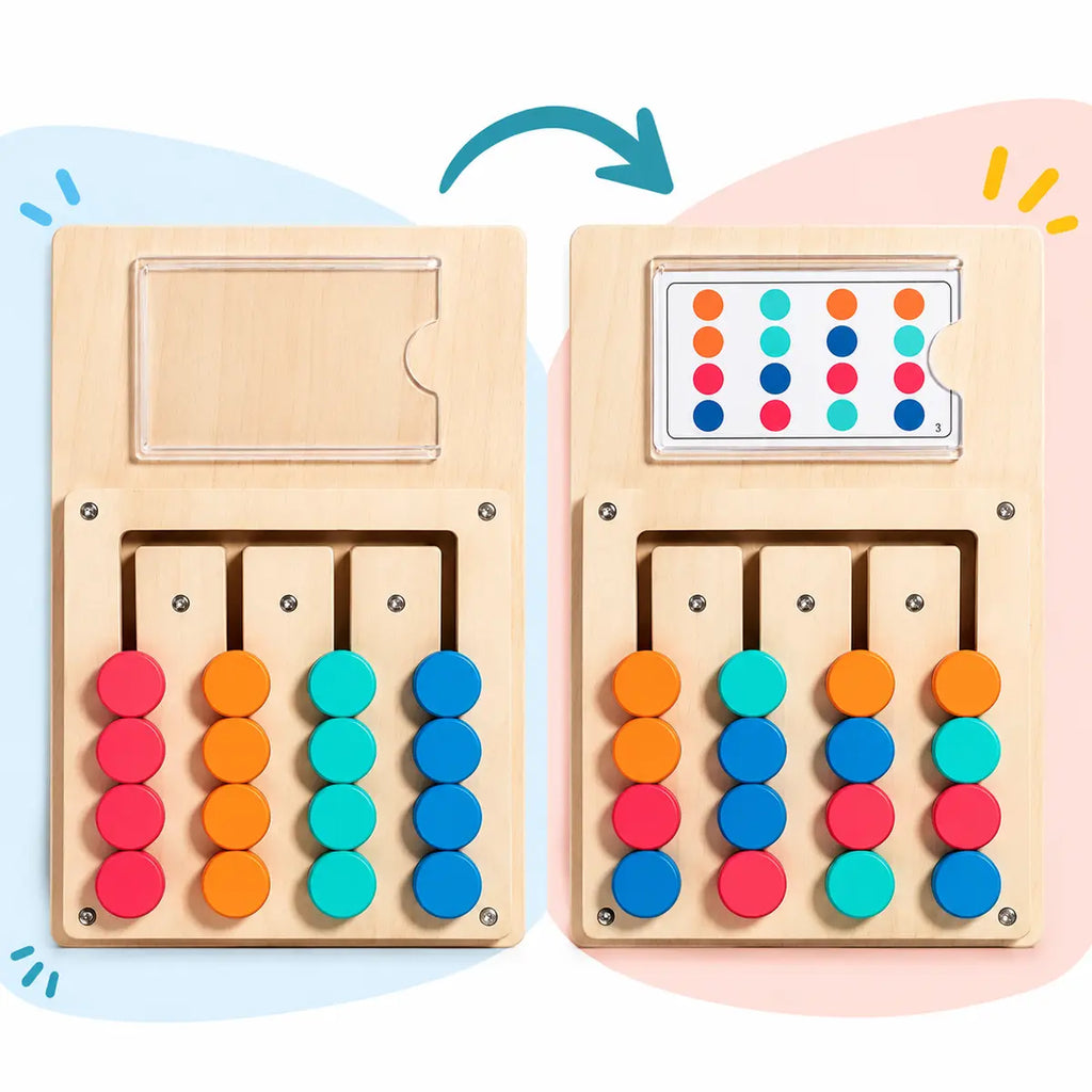Wooden Color Matching Puzzle Board Game | 2025-5