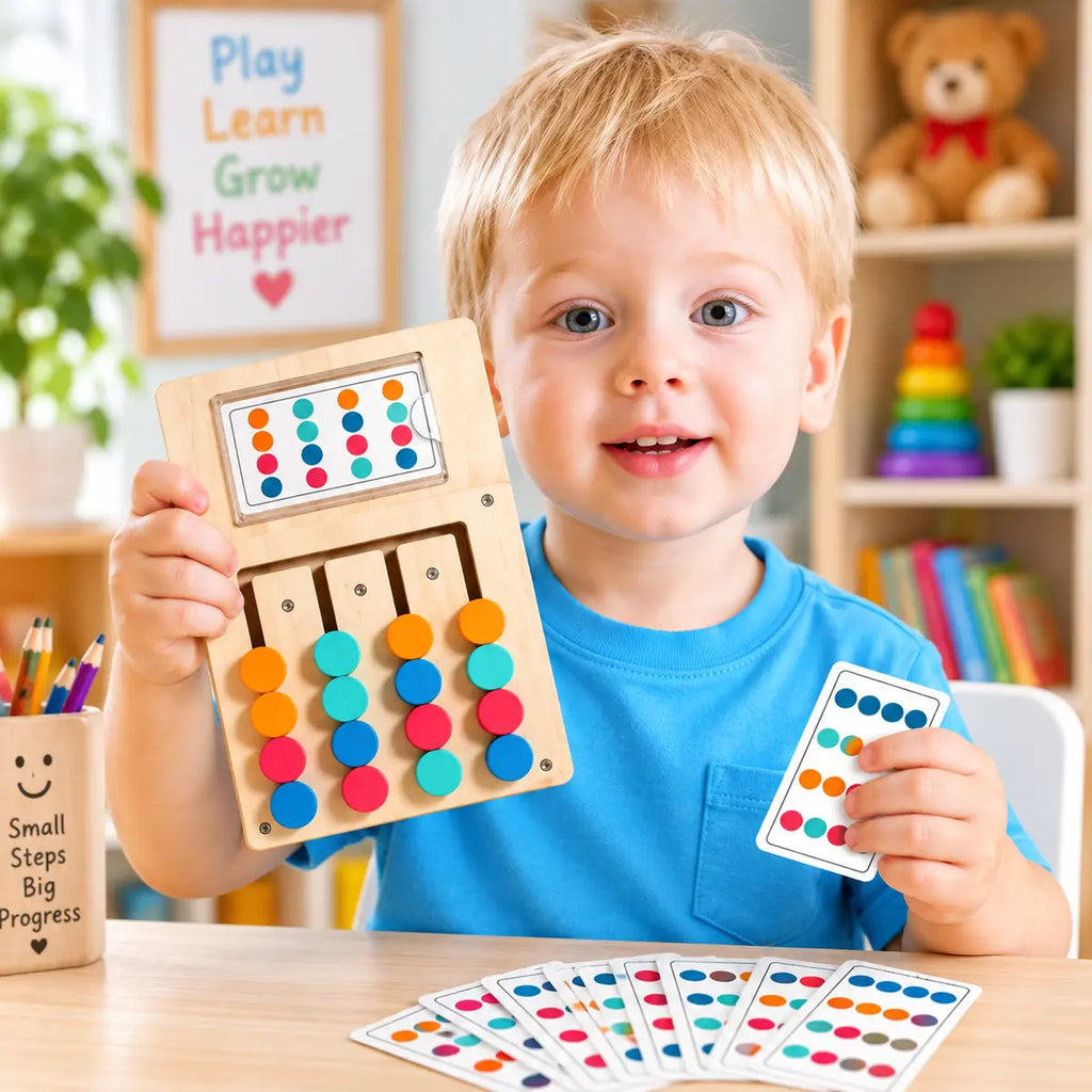 Wooden Color Matching Puzzle Board Game | 2025-5